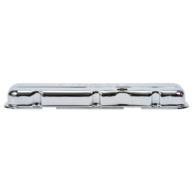 Edelbrock 4480 Valve Cover Signature Series fits Chevrolet 1965 and Later 396-502 V8 Low Chrome