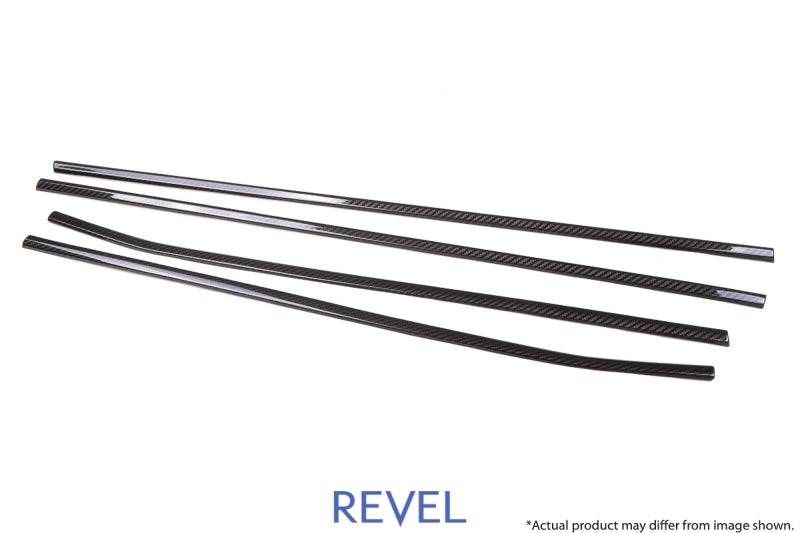 Revel 1TR4GT0AS19 GT Dry Carbon Window Outer Trim (FL/FR/RL/RR) 15-18 fits Subar