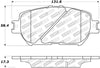 Stoptech 308.0908 Street Touring 06 Lexus GS / 09-10 IS Front Brake Pads