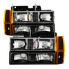 9034442 Xtune fits GMC 94-99 Yukon Headlights w/ Corner & Parking Lights 8pcs