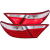 ANZO 321335 2016 fits Toyota 15-20 Camry LED Taillights Red/Clear