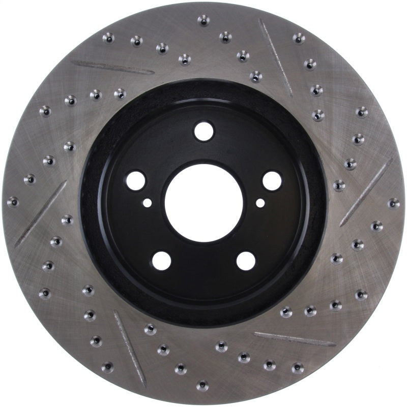 Stoptech 127.44125R 02 Lexus ES 250/300/330/350 / 05-07 Toyota Avalon Slotted & Drilled Right Front Rotor