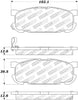 Stoptech 308.0891 Street Touring 01-05 Miata w/ Sport Suspension Rear Brake Pads D891