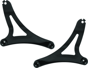 Kuryakyn 7092 Kuryakyn Fixed Mounts Multi-Purpose Driver & Passenger Backrest 14-22 Indian Models Black
