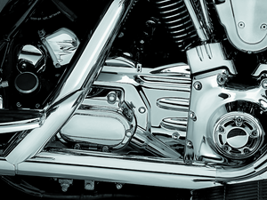 Kuryakyn 8201 Kuryakyn Transmission Cover 02-06 Touring Models Chrome