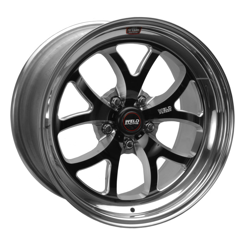 Weld 76HB8070W41A S76 18x7 / 5X115 BP / 4.1in. BS Black Wheel (3.18 ID High Pad)