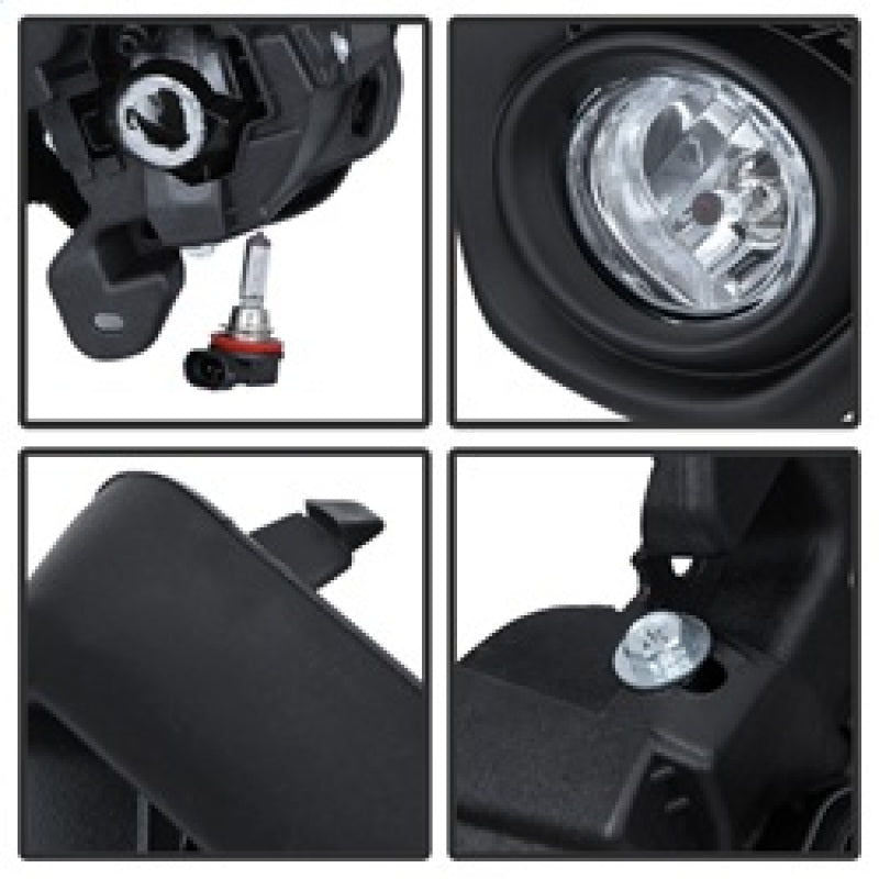 Spyder 5080264 fits Mazda 12-20 CX-5 2015 OEM Fog Light W/Universal Switch- Cle