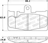 Stoptech 308.0871 Street Rear Brake Pads 01-06 Lexus LS430