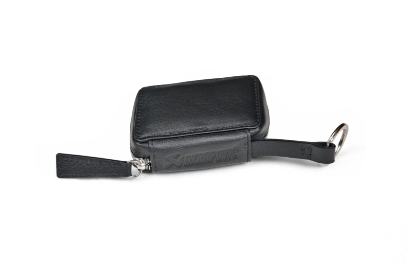 Akrapovic 801740 Leather Car Key Case - Black