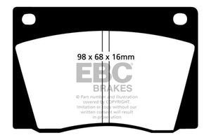 EBC DP2108 67-74 Ac 428 7.0 Greenstuff Front Brake Pads