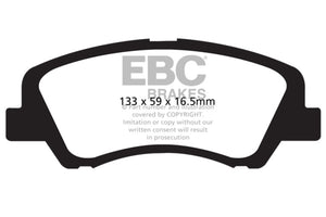 EBC UD1593 12+ fits Hyundai Accent 1.6 Ultimax2 Front Brake Pads