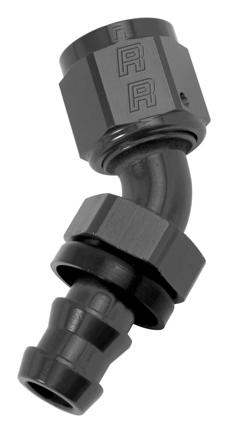 Russell 624083 Performance -6 AN Twist-Lok 45 Degree Hose End (Black)