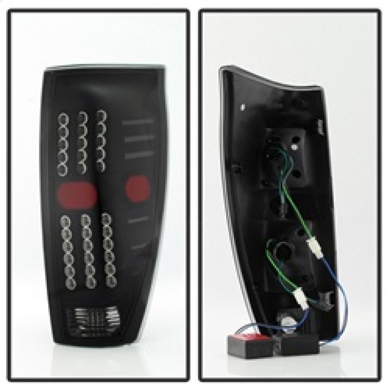 xTune 9036842 02-06 fits Chevrolet Avalanche LED Tail Lights - Black Smoke (ALT