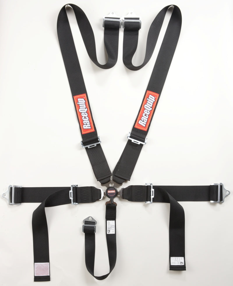Racequip 741001 Black SFI CAMLOCK 5pt PD Lap Seat Belt