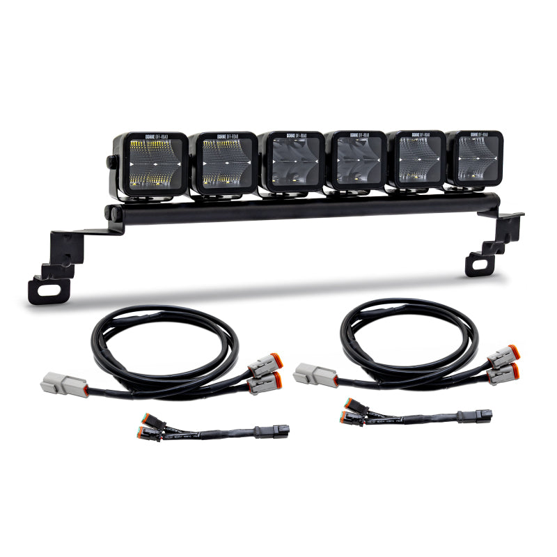 Borne Off-Road BNLT-BR-21S-B6U 2021+ fits Ford Bronco Direct Fit Light Pods - Standard Bumper - Kit of 6 - Up