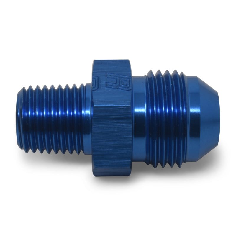 Russell 660430 Performance -4 AN to 1/4in NPT Straight Flare to Pipe (Blue)