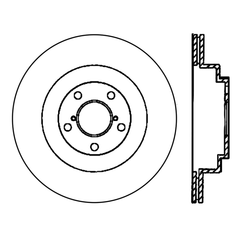Stoptech 120.47025CRY 06-07 WRX / 05-08 LGT Rear CRYO-STOP Rotor
