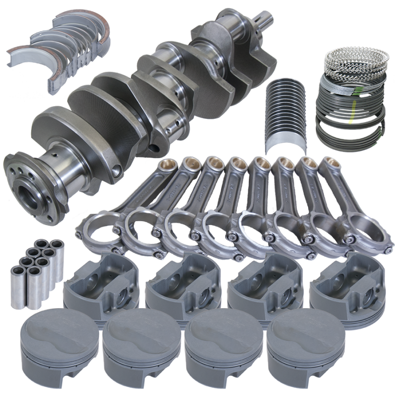 Eagle 524134155 fits Pontiac 455 4.250in Crank 6.800in I-Beam Rods -6cc Flat Top 4.155in Pistons Rotating Assembly