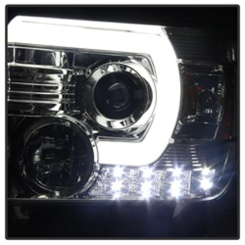 Spyder 5080622 fits GMC 14-16 Sierra Projector Headlights Light Bar DRL Chrome