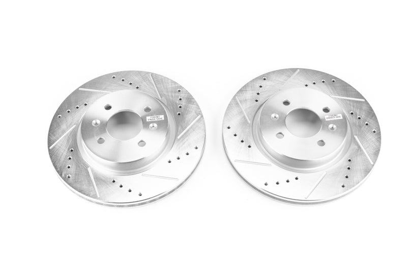 PowerStop fits Hyundai Accent Front Evolution Drilled & Slotted Rotors - Pair