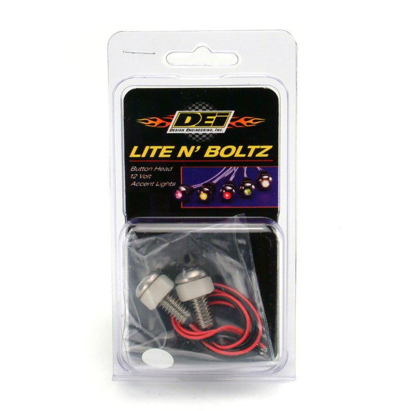 DEI  30303 LED Lighted Button Head Bolts Universal Accent Lighting - 2-pack - Wh
