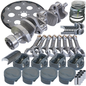 Eagle B13052L06068 fits Chevy 350 1Pc 3.750in Crank 6.000in I-Beam Rod 4.060in Pistons 168 Tooth FP Balanced Assembly