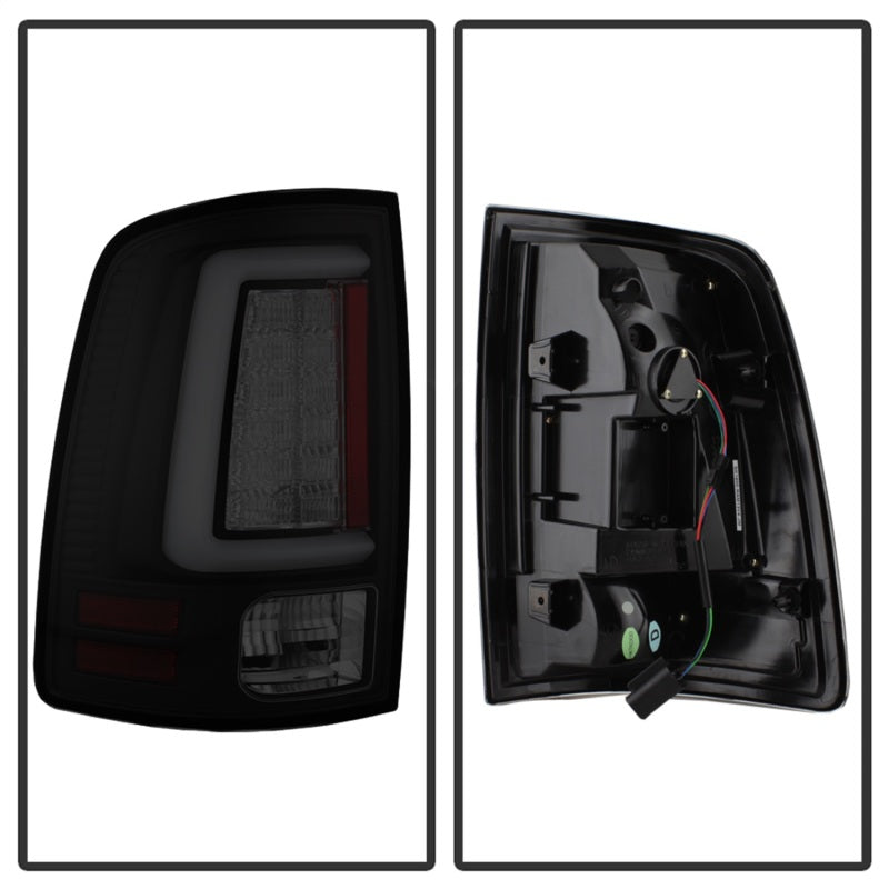 Spyder 5084064 fits Dodge 13-14 Ram 1500 Light Bar LED Tail Lights - Black Smok