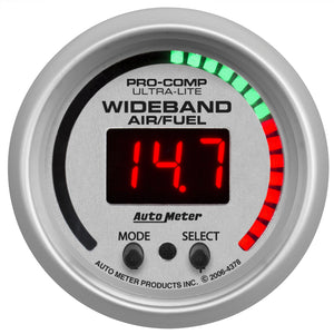 AutoMeter 4397 Autometer Ultra-Lite 52mm Air/Fuel Ratio Pro Plus Digital w/ Peak & Warning Gauge