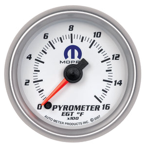 AutoMeter 880031 Autometer fits Mopar 52.4mm SSE 1600 Degree F Pyrometer (EGT) Gauge