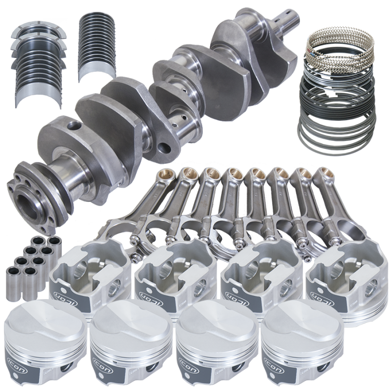 Eagle 18320030 fits Chevy 454 4.000in Crank 6.135in I-Beam Rods 18.3cc Dome 4.280in Pistons Rotating Assembly