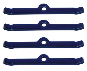 Moroso 68506 fits Chevrolet Small Block Valve Cover Hold Downs - Steel - Blue Po