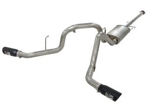 AFE 49-43056-B rce XP Exhaust 3in SS Dual Side Exit CB w/ Black Tips 11-14 fits