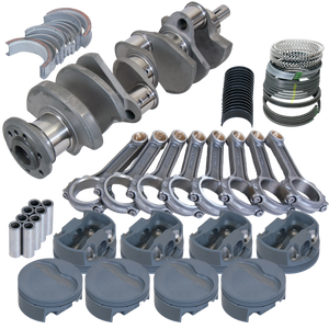 Eagle 615044185 fits Pontiac 455 4.500in Crank 6.800in I-Beam Rods -6cc Flat Top 4.185in Pistons Rotating Assembly