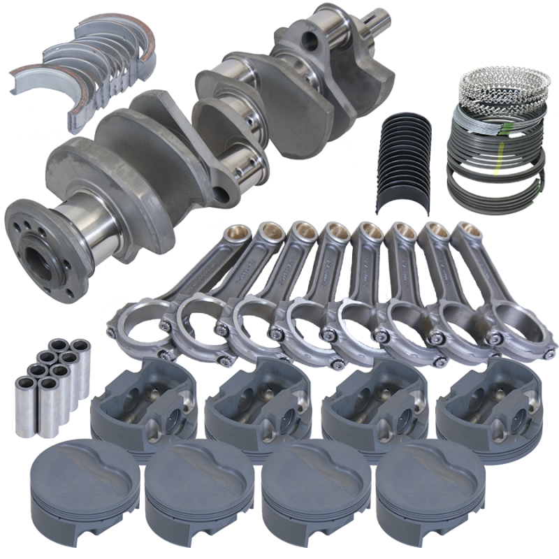 Eagle 615044185 fits Pontiac 455 4.500in Crank 6.800in I-Beam Rods -6cc Flat Top 4.185in Pistons Rotating Assembly