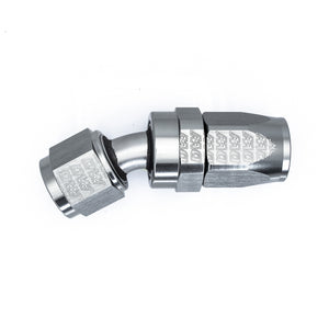 DeatschWerks 6-02-0821 8AN Female Swivel 30-Degree Hose End CPE - Anodized Tita
