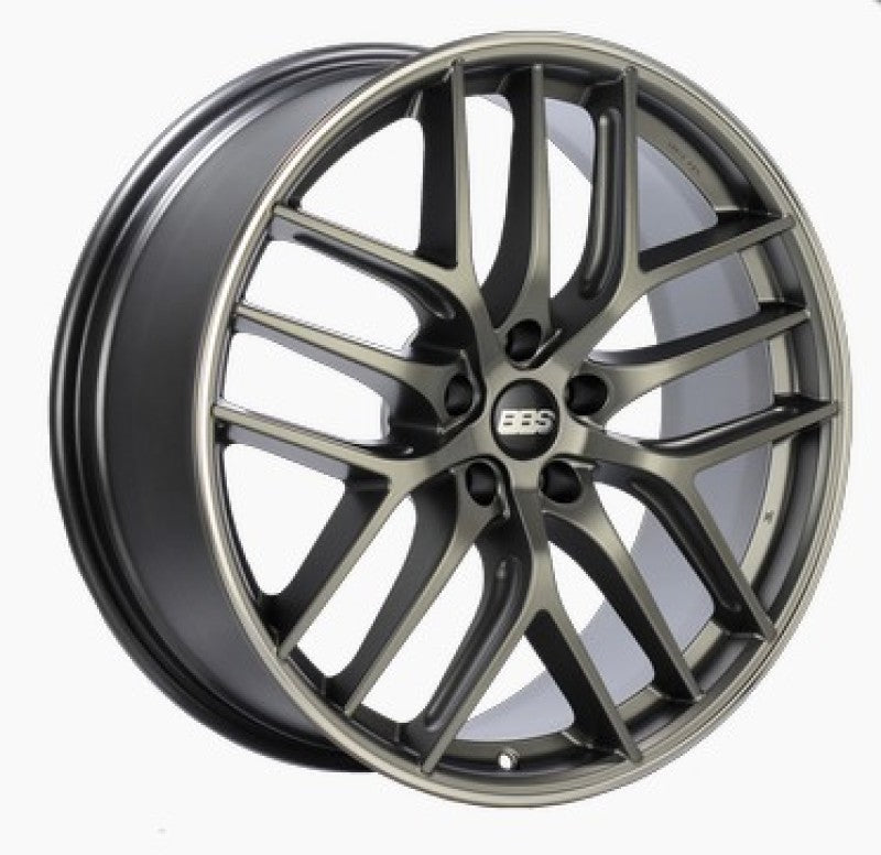 BBS CC2106PPO CC-R 19x8.5 5x112 ET44 Satin Platinum Polished Rim Protector Wheel -82mm PFS/Clip Required