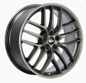 BBS CC0503PPO CC-R 20x10.5 5x114.3 ET25 Satin Platinum Polished Rim Protector Wheel -82mm PFS/Clip Required