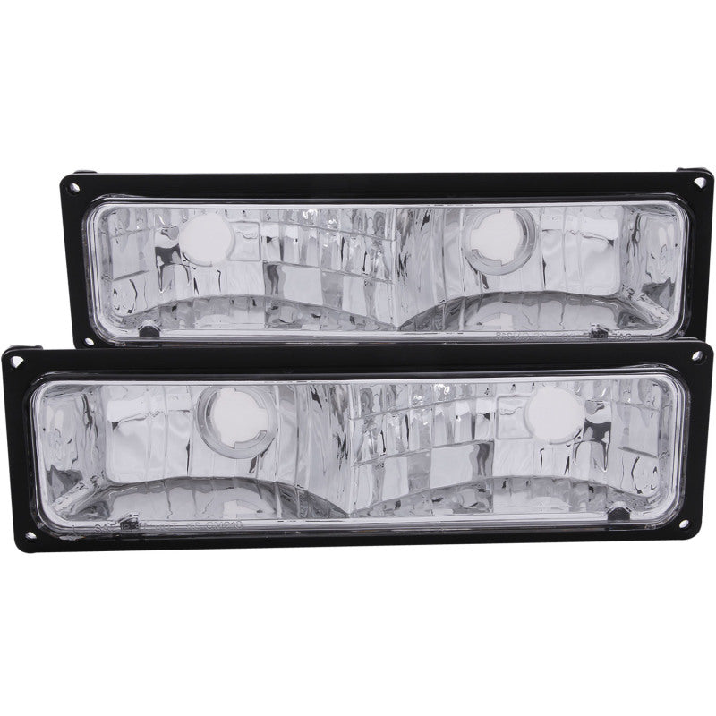 ANZO 511033 1998 fits Chevrolet 88-19 C1500 Euro Parking Lights Black