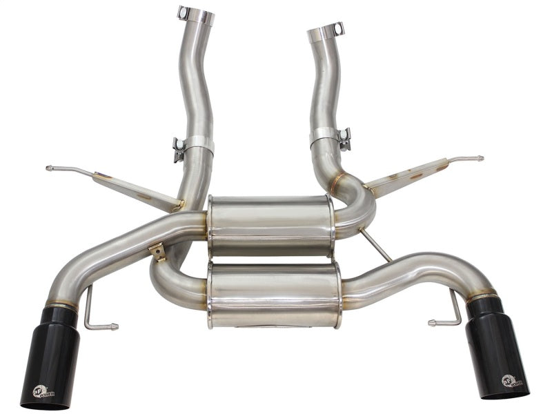 AFE 49-36327-B rce XP 2.5in Axle Back Stainless Exhaust w/ Black Tips 07-13 fit