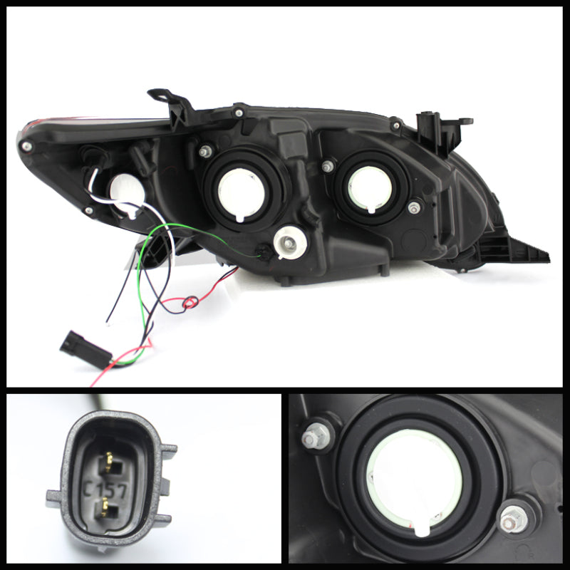 Spyder 5074263 fits Toyota 11-13 Corolla Projector Headlights Halogen Model Onl