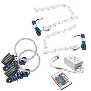 ORACLE Lighting 2642-504 Oracle 11-19 fits Chrysler 300C DRL Upgrade w/ Halo Kit - ColorSHIFT w/ Simple Controller