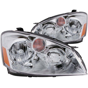 ANZO 121294 2005-2006 fits Nissan Altima Crystal Headlights Chrome