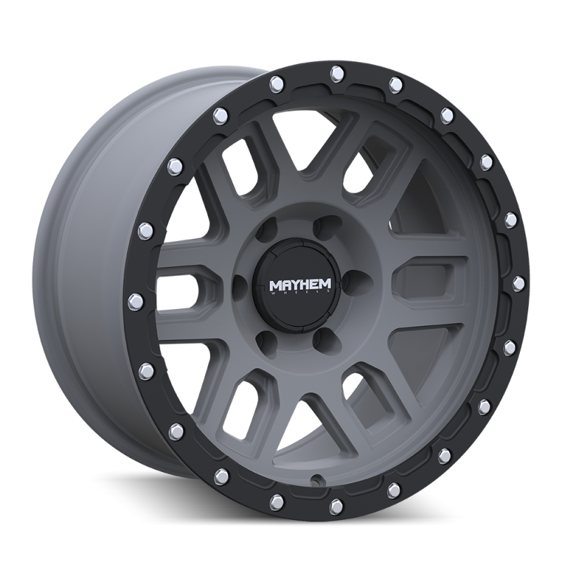 Mayhem 8304-2936MGT 8304 Delta 20x9 / 6x135 BP / 0mm Offset / 87.1mm Hub Matte Gunmetal w/ Matte Black Lip Wheel