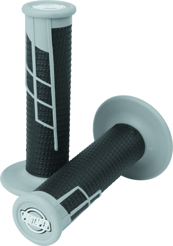 ProTaper 21666 Clamp-On 1/2 Waffle Grip - Gray/Black