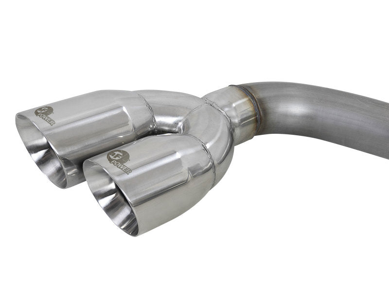 AFE 49-34106-P  Series 3in 304SS Exhaust Cat-Back w/Pol Tip 2019 fits GM Silver