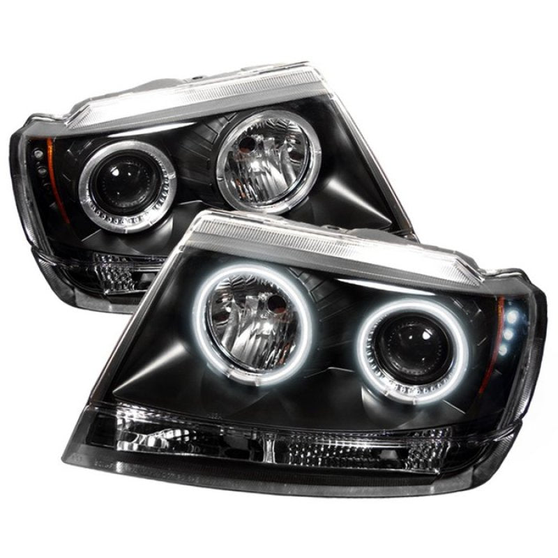 Spyder 5011121 fits Jeep 99-04 Grand Cherokee Projector Headlights CCFL Halo LE