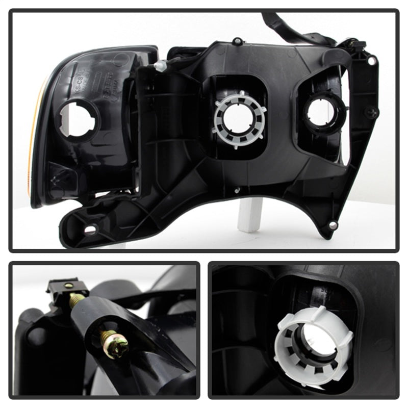 9032165 Xtune fits Dodge 99-20 Ram Sport Model Only 1902 OEM Headlights Chrome