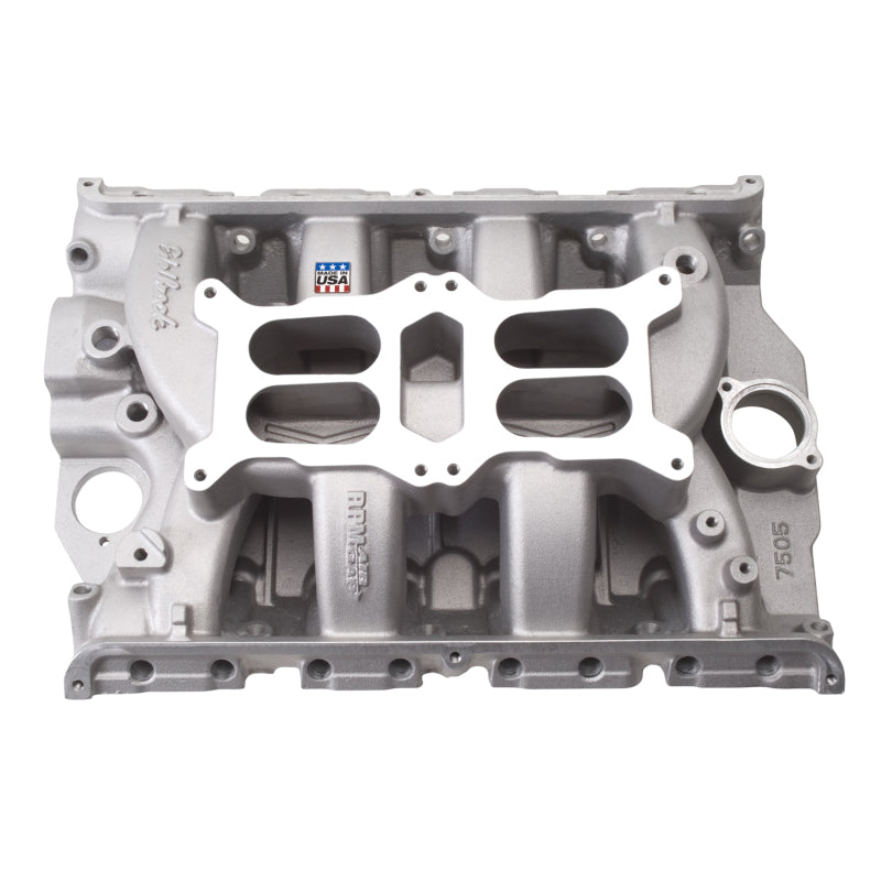 Edelbrock 7505 Intake Manifold fits Ford Perf RPM Dual Quad Fe