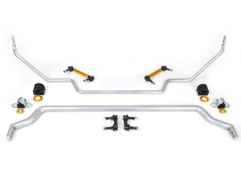 Whiteline BNK008 fits Nissan 09-17 GT-R (Premium) / 12-16 GT-R Black Edition Front and Rear Swaybar Kit