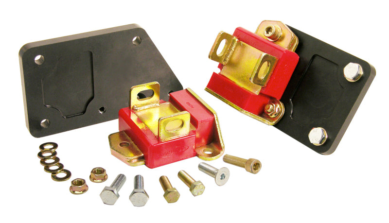 Prothane 7-519 fits Chevy LS1 Motor Mount Adapter Kit - Red